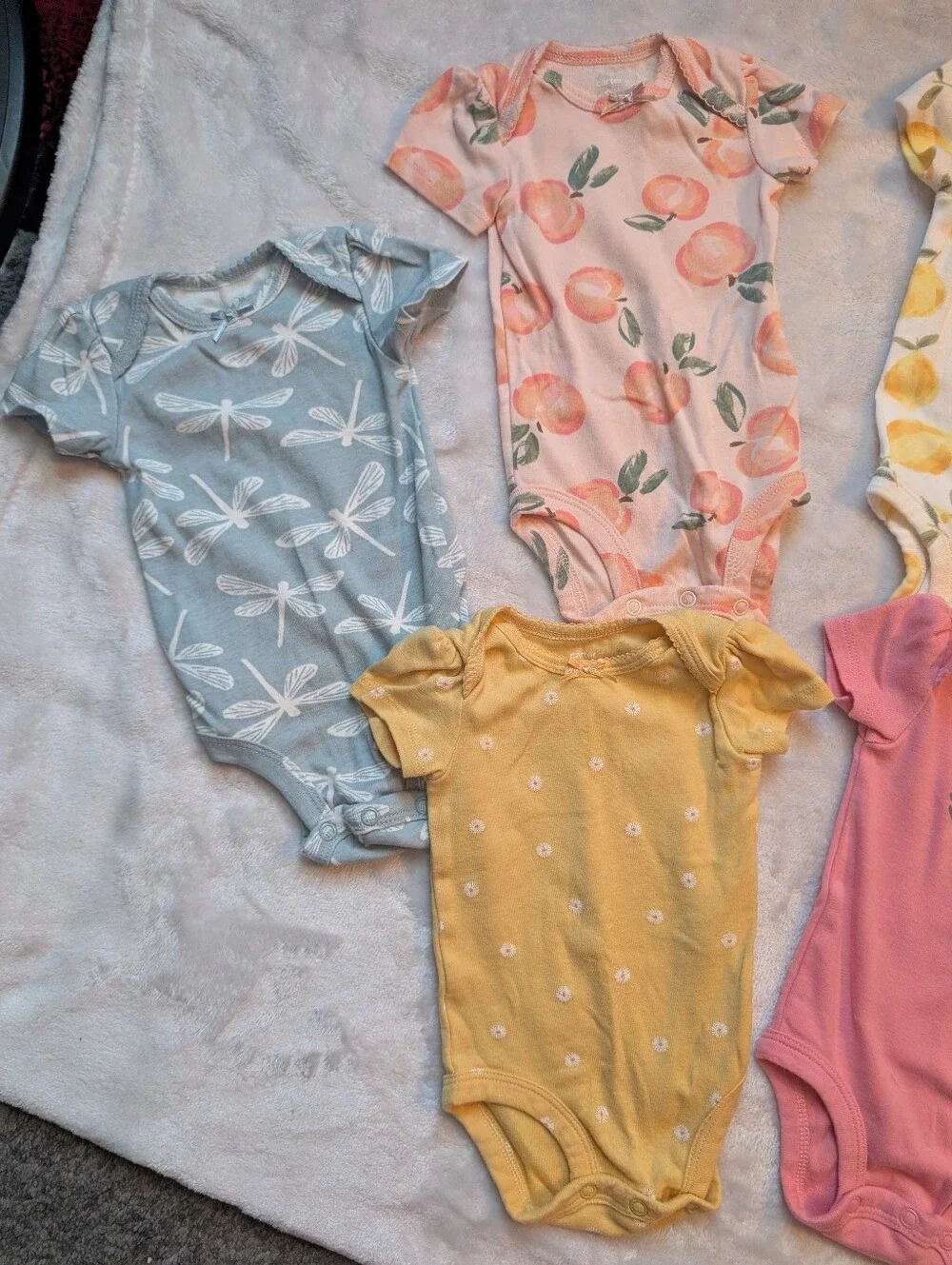 ✨ Carter’s Baby Girl Bodysuits Onesies Bundle Size 3M Set of 8 Summer Prints
